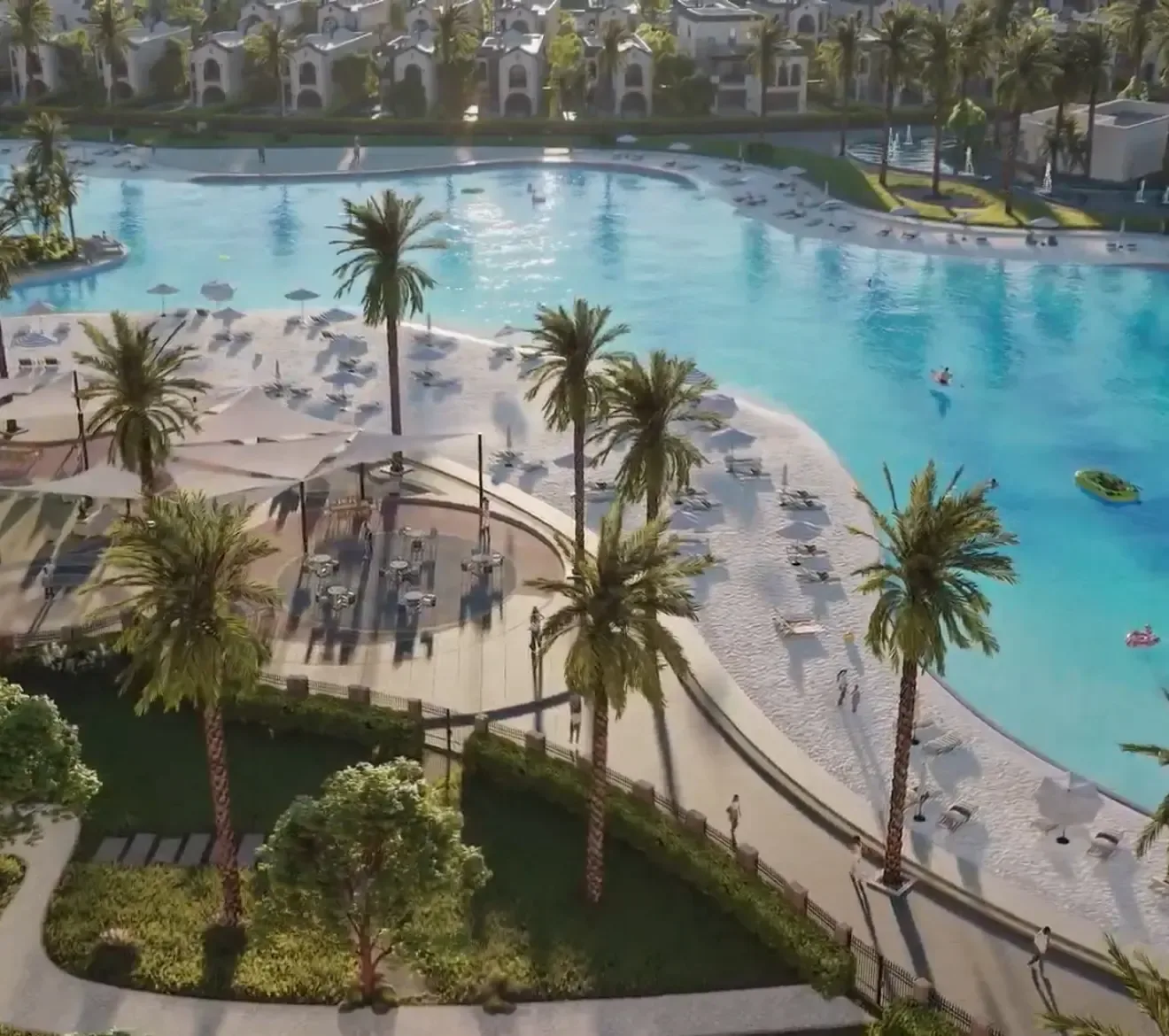 Sarai Crystal Lagoon on Cairo–Suez Road by Madinet Masr