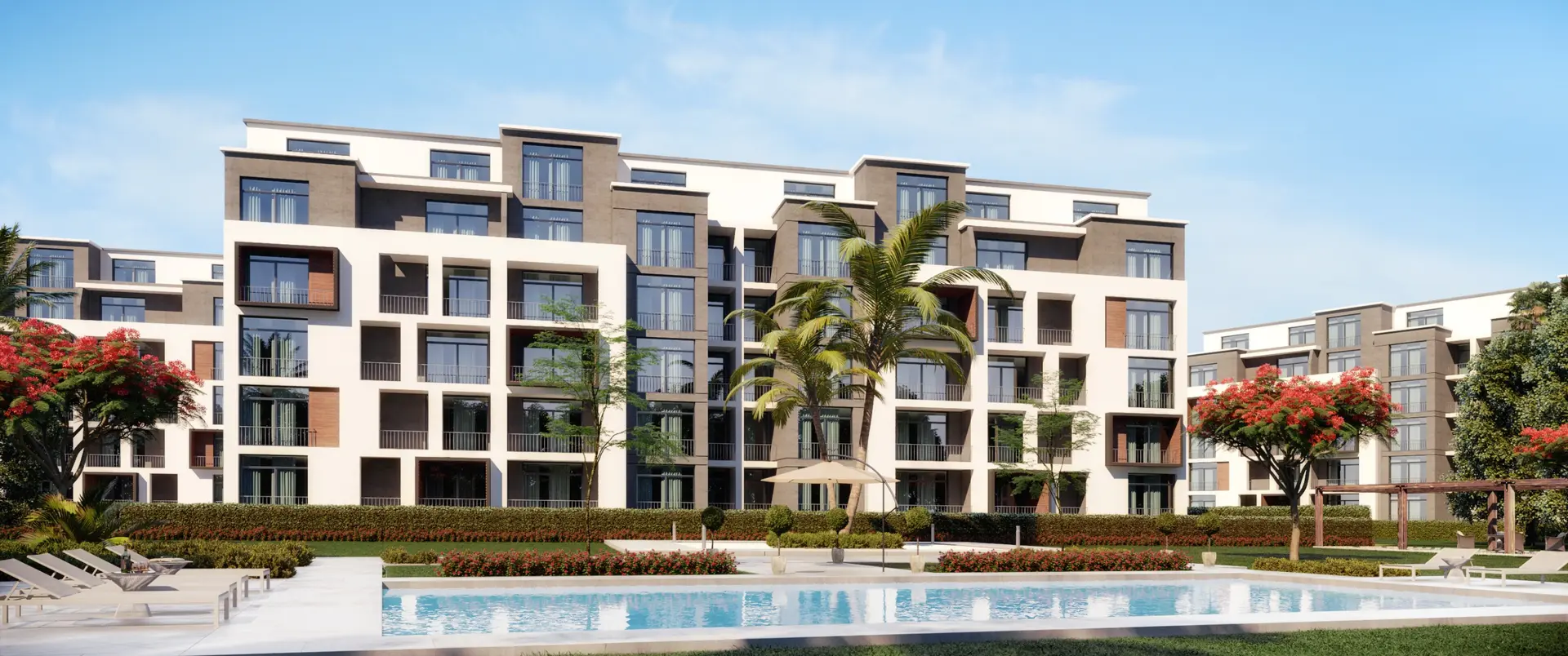 Clubside apartments and duplexes at Taj City New Cairo beside Klub Kayan
